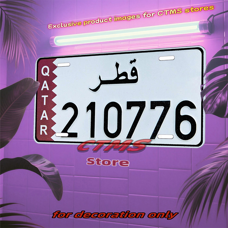 QATAR Aluminum Car License Pla - Phone Cases Qatar のレビューと価格