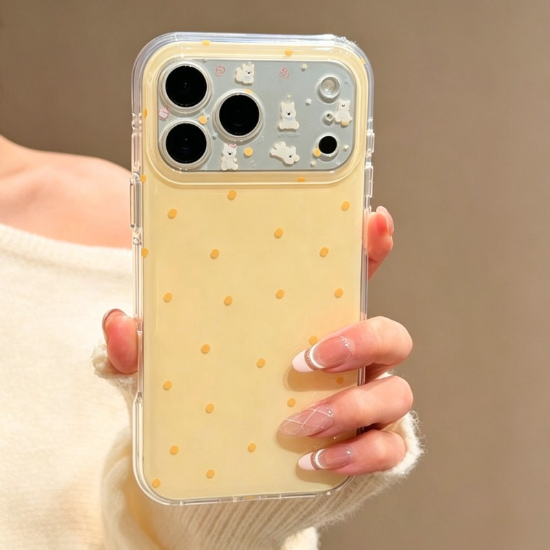 Fashion Cute Yellow Polka Dot  - Phone Cases Polka Dot のレビューと価格