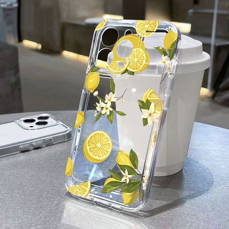 Summer Fruit Lemon Flower Clea - Phone Cases Galaxy S25 のレビューと価格
