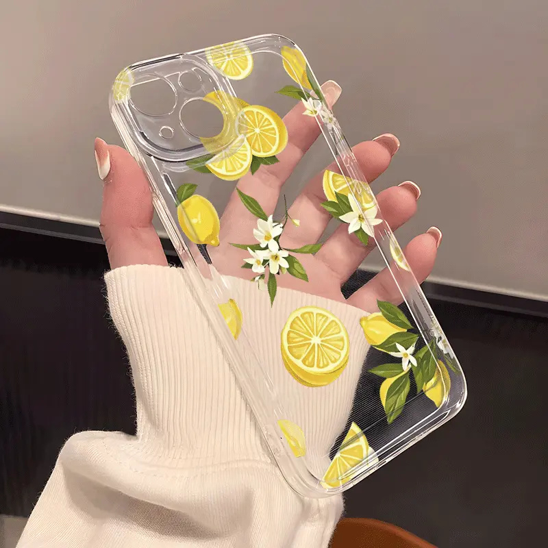 Summer Fruit Lemon Flower Clea - Phone Cases Galaxy S25 のレビューと価格
