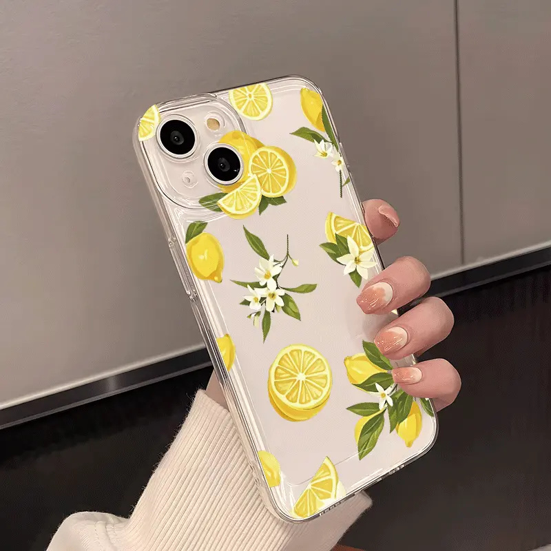 Summer Fruit Lemon Flower Clea - Phone Cases Galaxy S25 のレビューと価格