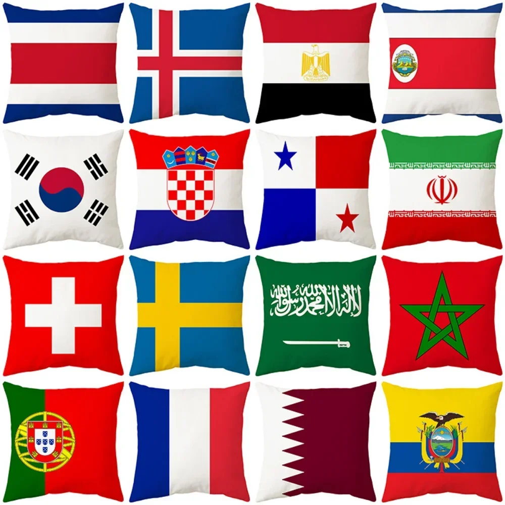 National Flags Printed Pillow  - Phone Cases Qatar のレビューと価格
