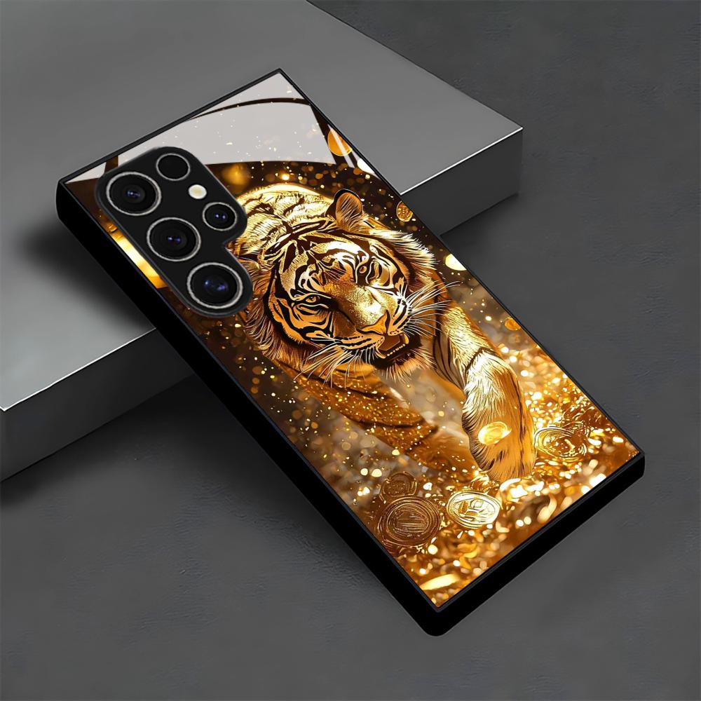Tiger pattern glass Phone Case - Phone Cases Galaxy S25 のレビューと価格