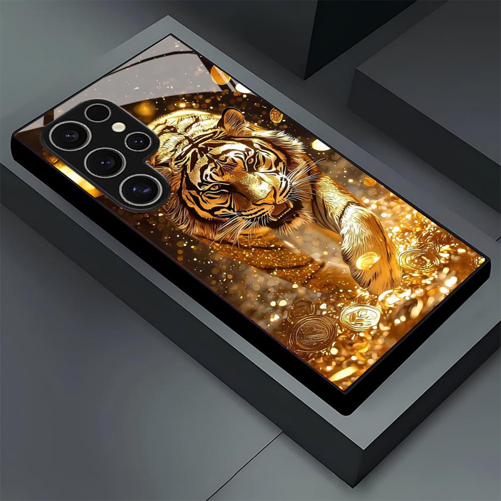 Tiger pattern glass Phone Case - Phone Cases Galaxy S25 のレビューと価格